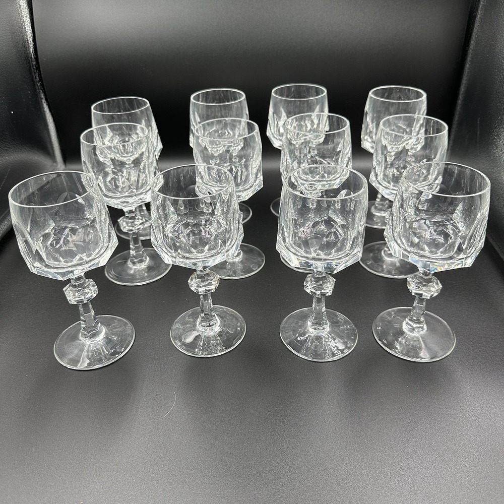 Vintage Nachtmann Bavarian Bleikristall‎ Tall Stem Crystal Glasses – Set of 12